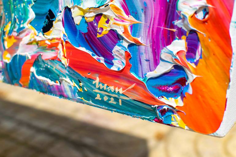 Original Abstract Painting by Tran Tuan