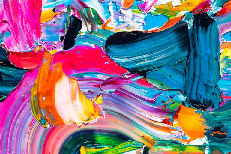 Original Abstract Painting by Tran Tuan