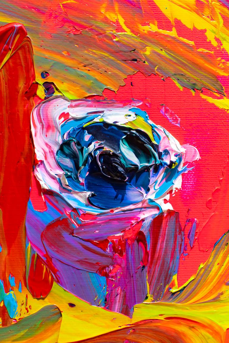 Original Abstract People Painting by Tran Tuan