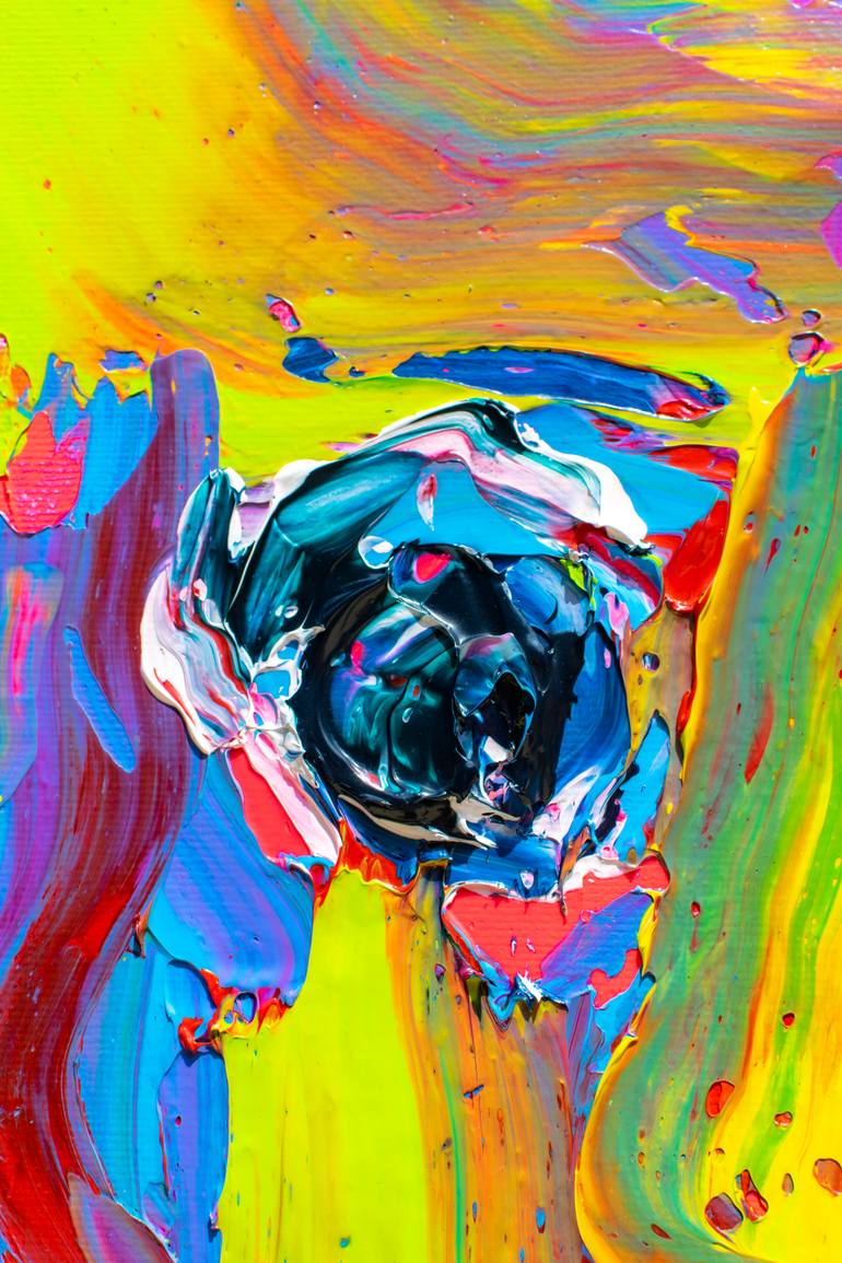 Original Abstract People Painting by Tran Tuan