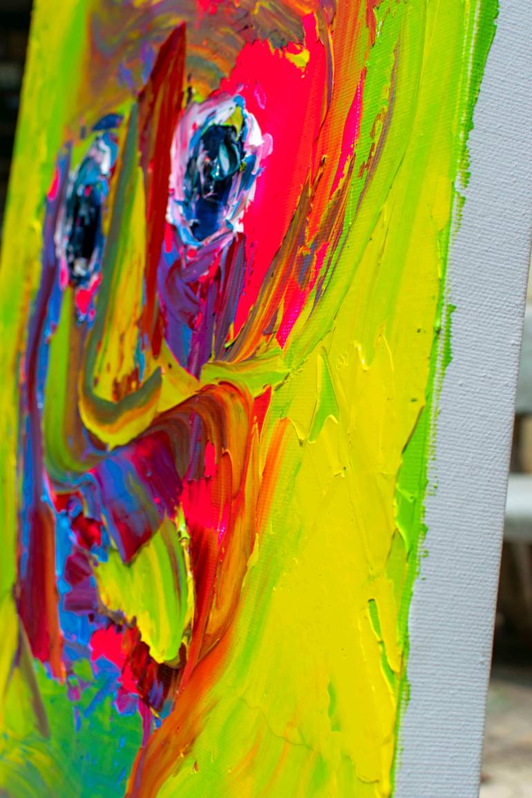 Original Abstract People Painting by Tran Tuan