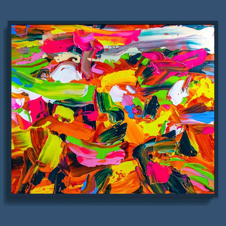 Original Abstract Painting by Tran Tuan