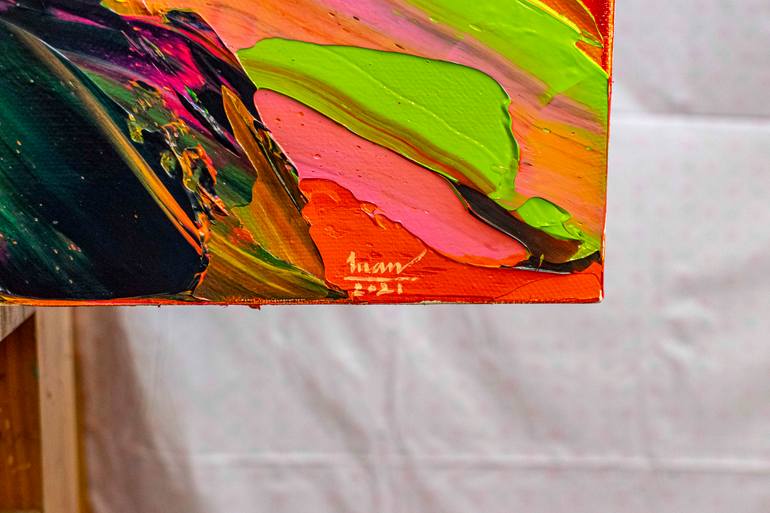 Original Abstract Painting by Tran Tuan