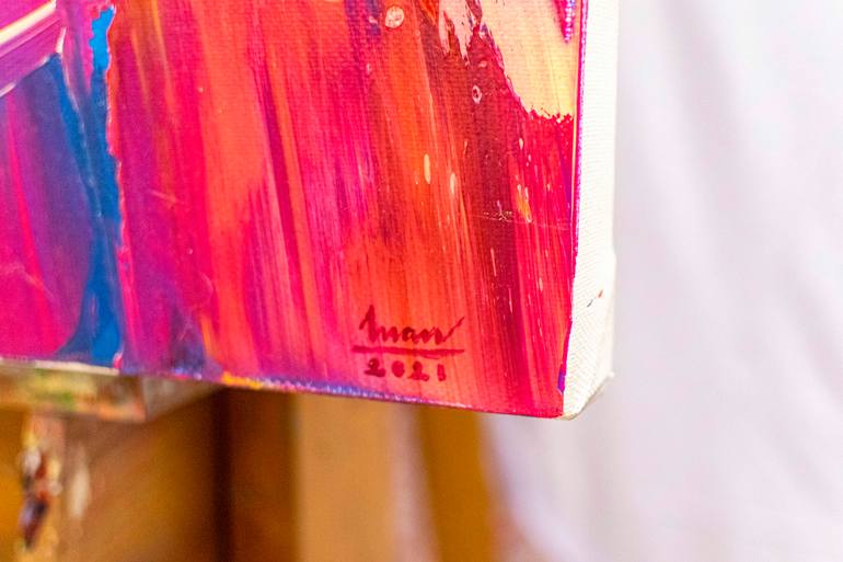 Original Abstract Painting by Tran Tuan