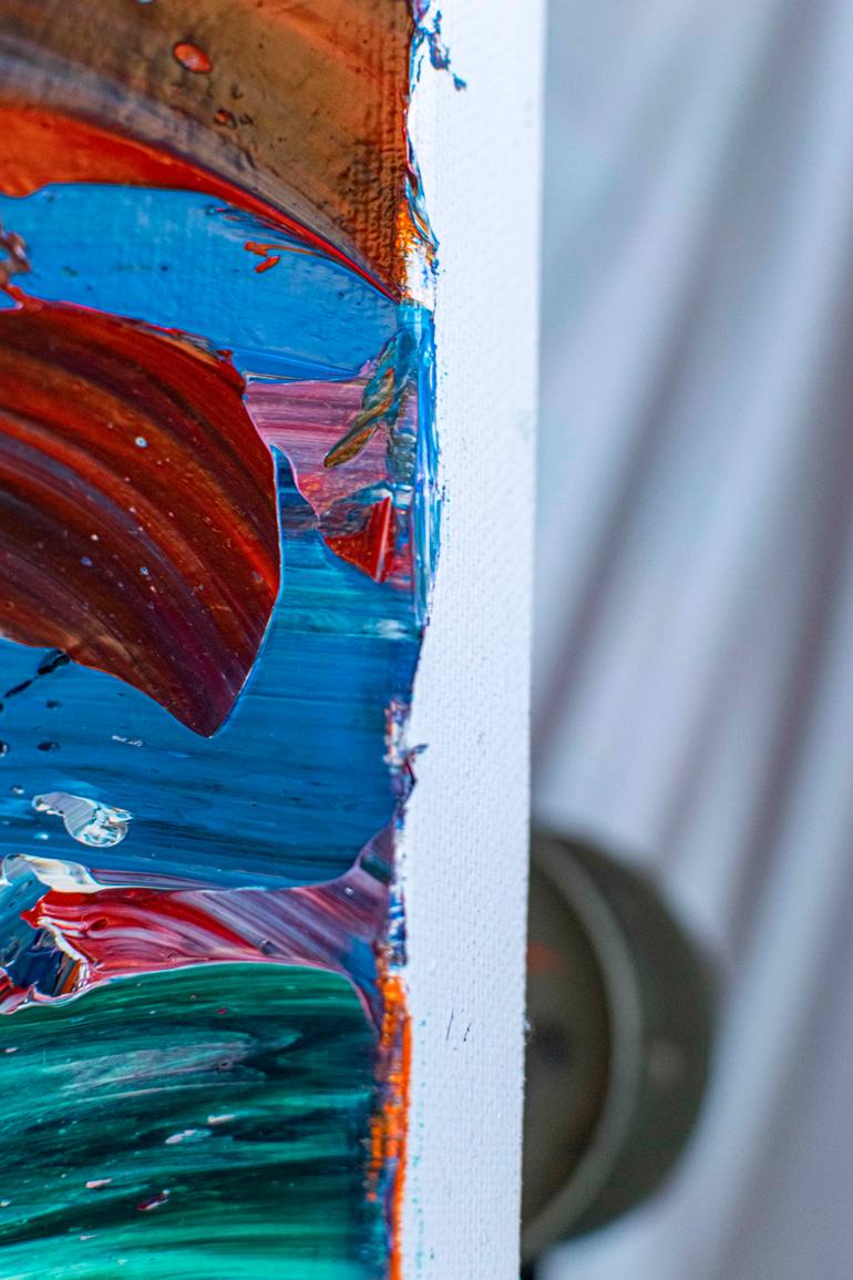 Original Abstract Expressionism Animal Painting by Tran Tuan