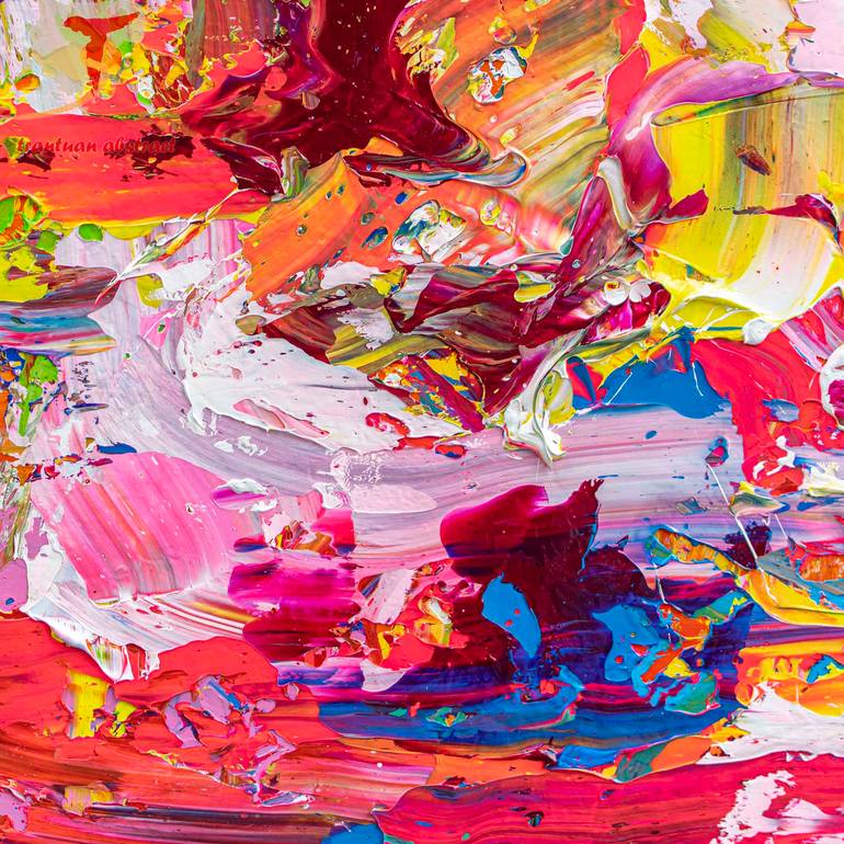 Original Abstract Expressionism Abstract Painting by Tran Tuan