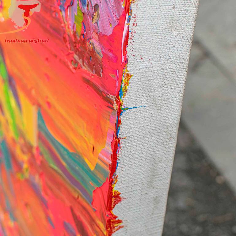 Original Abstract Expressionism Abstract Painting by Tran Tuan