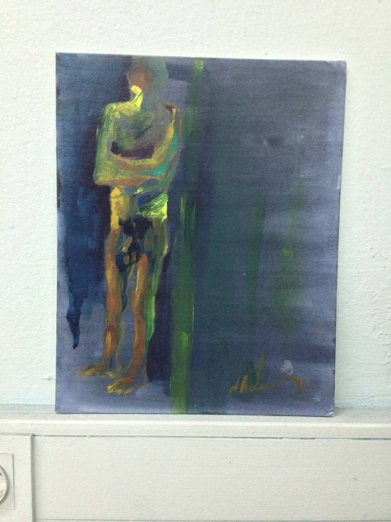 Original Figurative Nude Painting by Nick Young