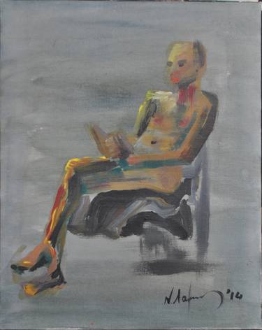 Original Figurative Men Paintings by Nick Young