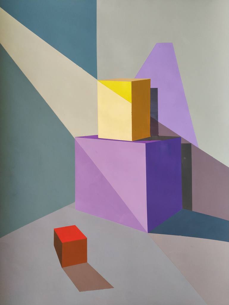 Original Geometric Painting by Nick Young