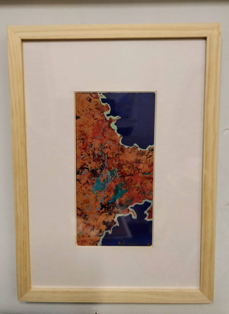 Original Art Deco Abstract Painting by Nick Young