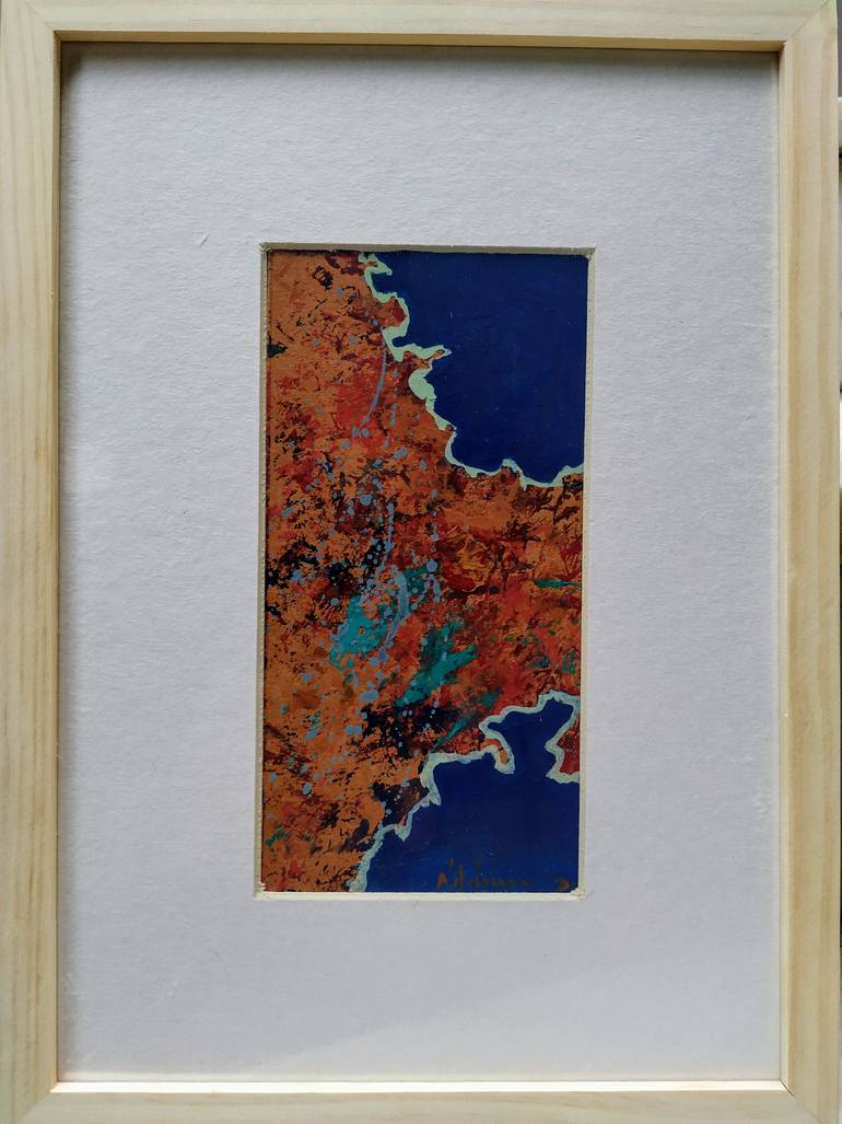 Original Art Deco Abstract Painting by Nick Young