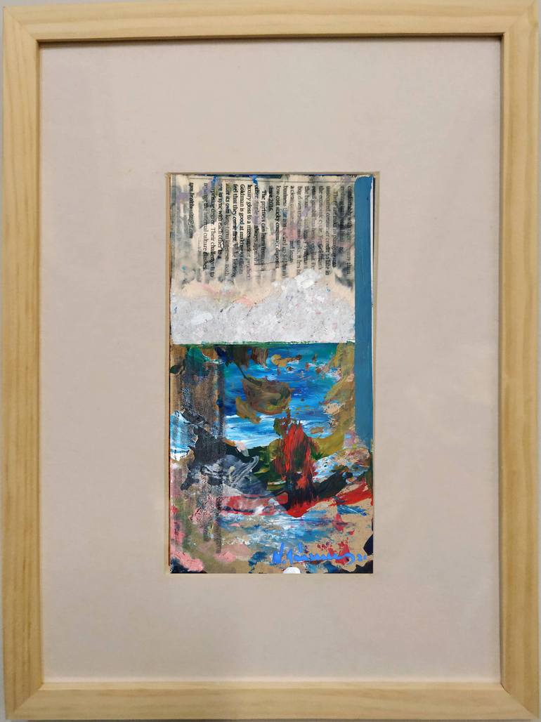 Original Art Deco Abstract Collage by Nick Young