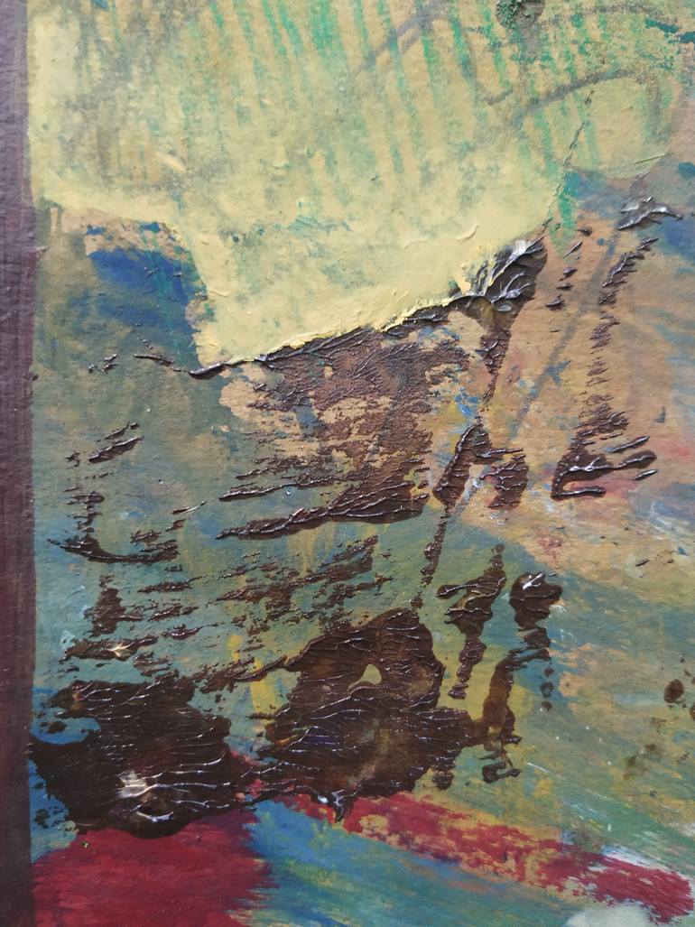 Original Abstract Expressionism Abstract Painting by Nick Young