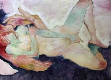 Print of Figurative Nude Paintings by Maria Paramonova
