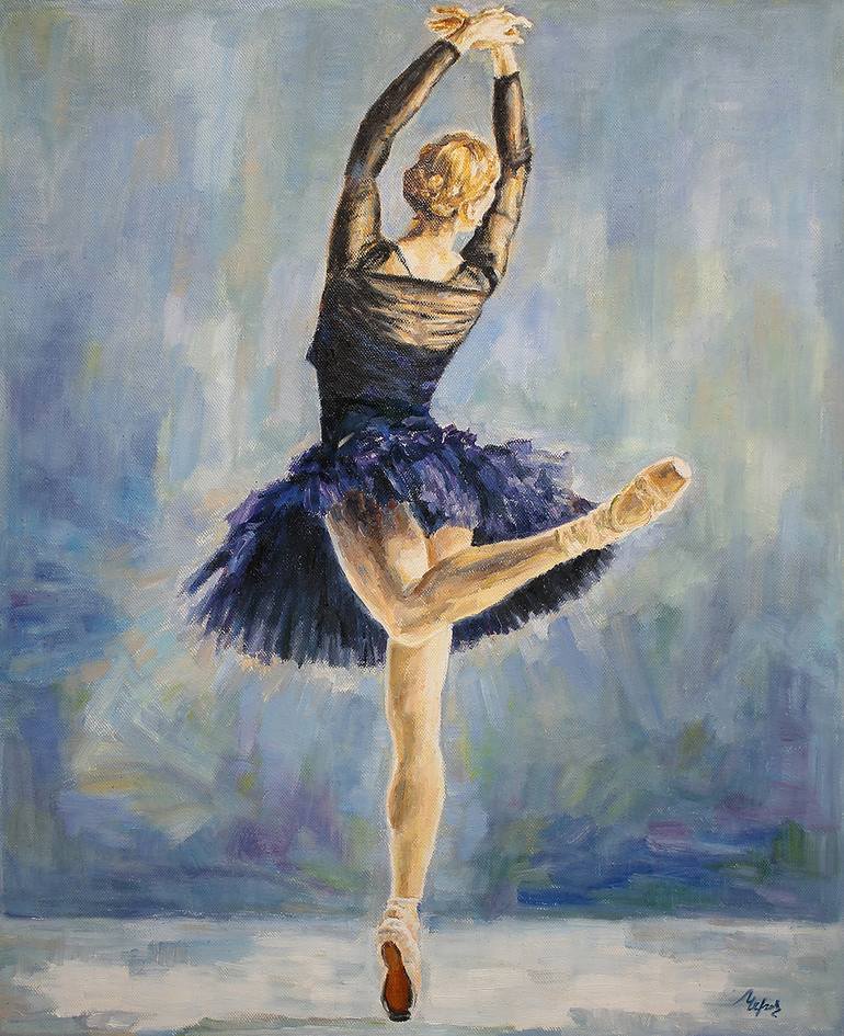 Ballerina Painting by Liliya Chernaya | Saatchi Art