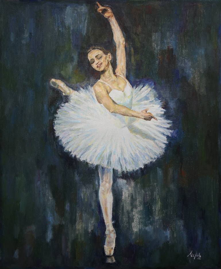 Ballerina Painting by Liliya Chernaya | Saatchi Art