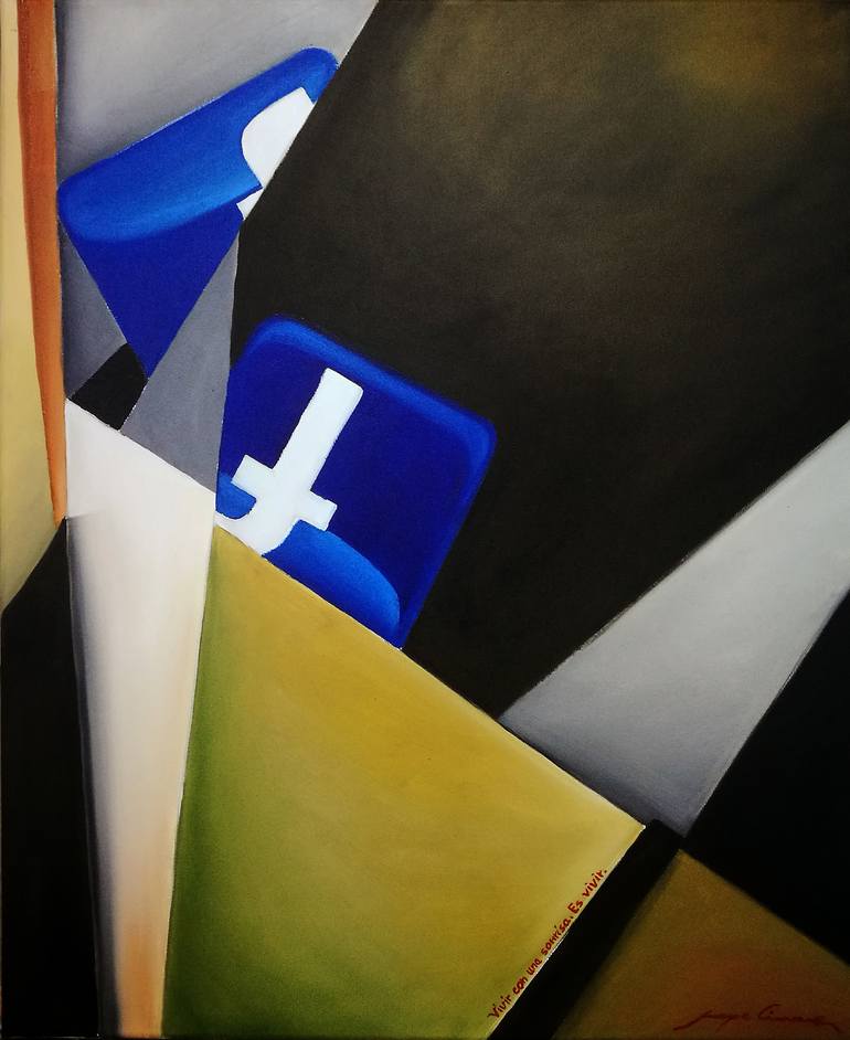 DESCOMPON FACEBOOK Painting by JUAN PEDRO LINARES MONTES | 