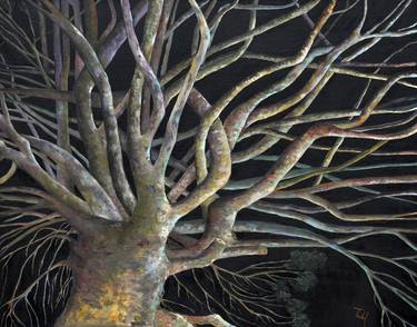 Print of Expressionism Tree Paintings by isabel robledo