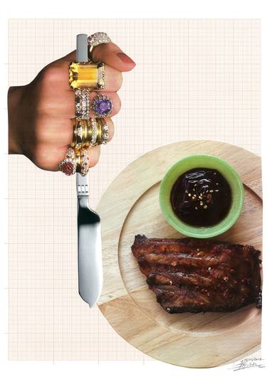 Print of Modern Cuisine Collage by Chrysi Gavrilaki