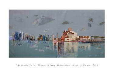 Original Abstract Expressionism Landscape Paintings by zakir husain tanha shaikh