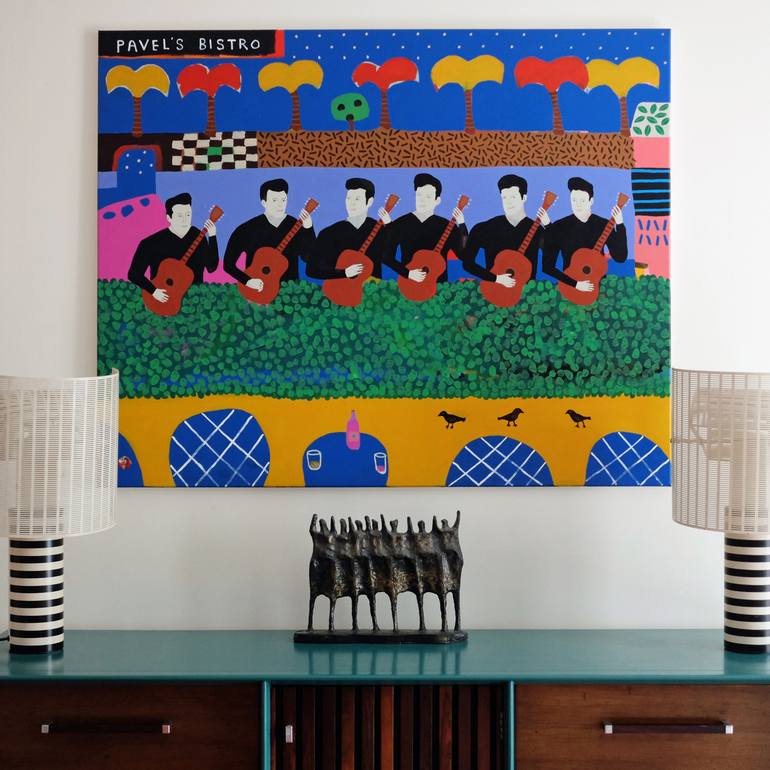 Original Figurative Humor Painting by Alan Fears