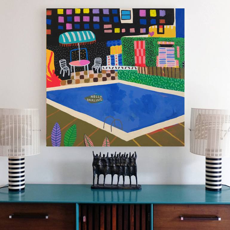 Original Folk Humor Painting by Alan Fears