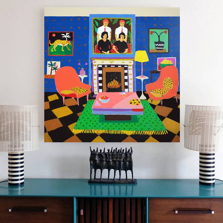 Original Figurative Humor Painting by Alan Fears