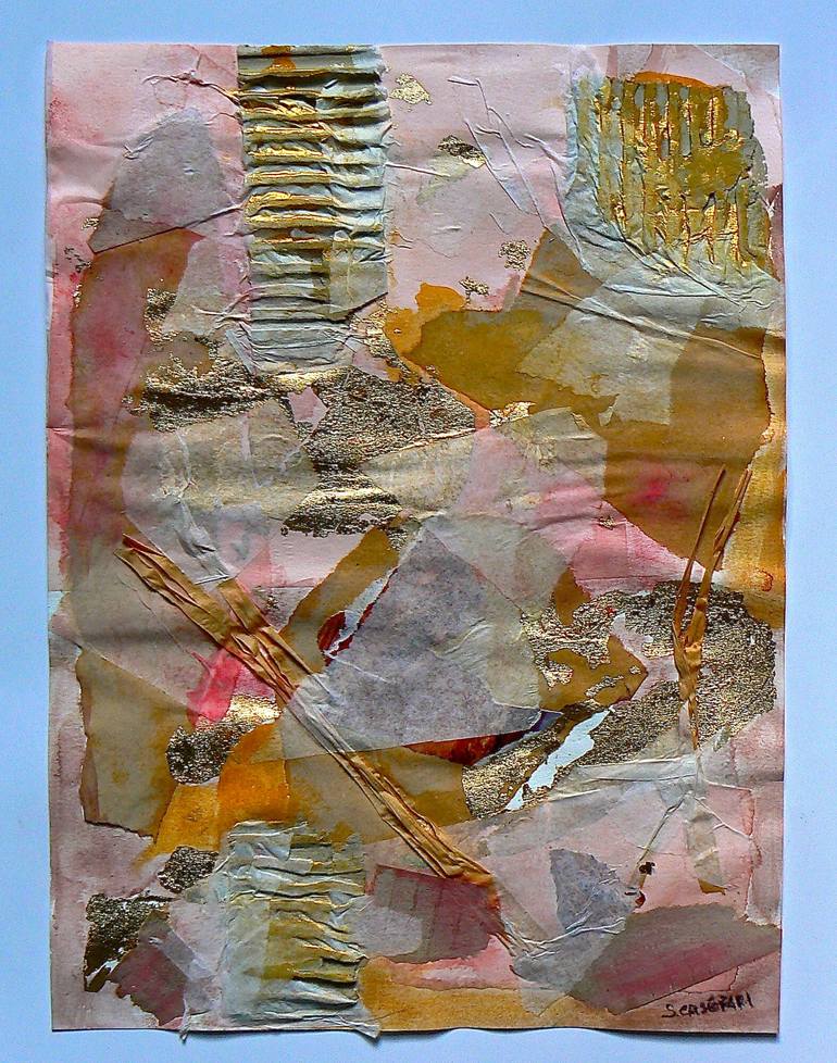 Original Abstract Collage by Simona Cristofari