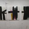 black, white, abstract, motherwell
kline, new york, triptych