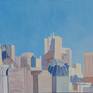 Downtown San Francisco Painting by Doriane Heyman | Saatchi Art