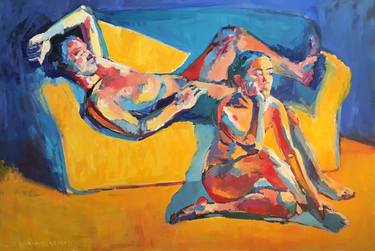 Print of Expressionism Nude Paintings by Lidia Wnuk