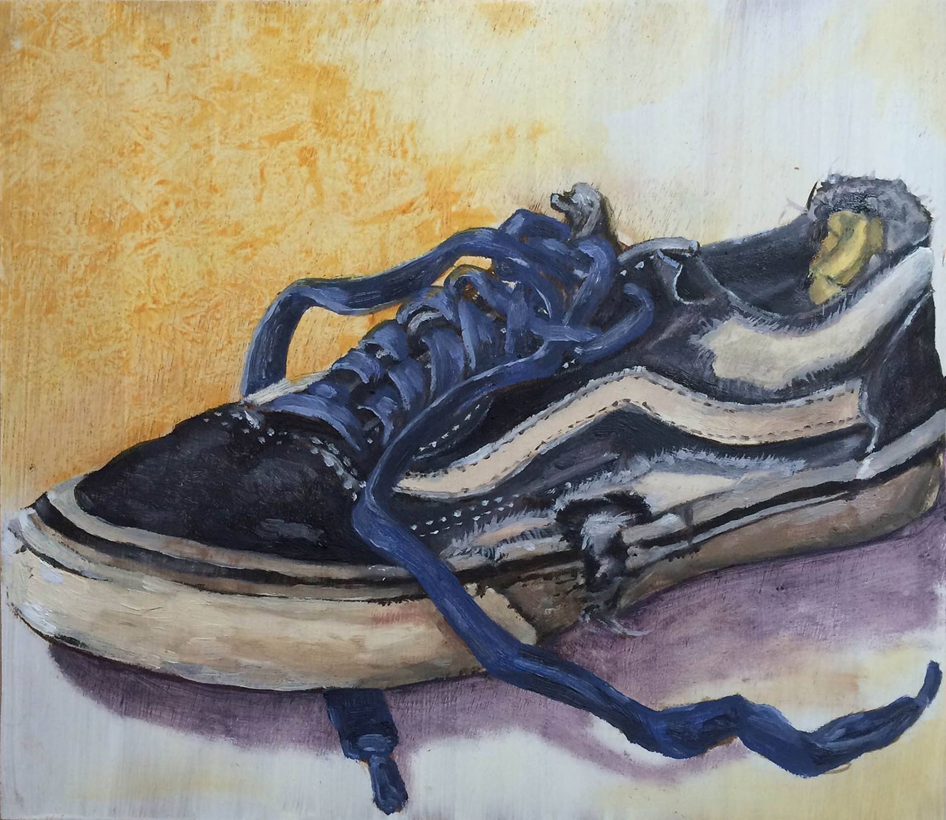 Artistic Vans Era Drawing My Old Blue Shoe Painting By Shannon