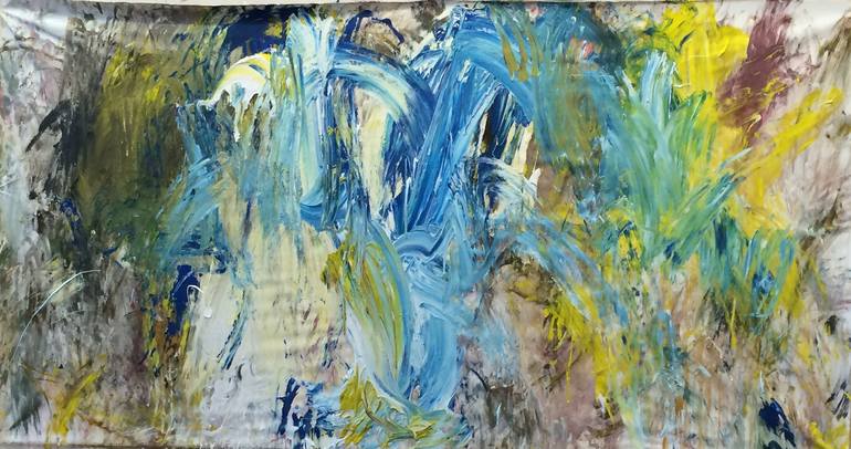 Jumping Blue Painting by Gertraud Platschek | Saatchi Art