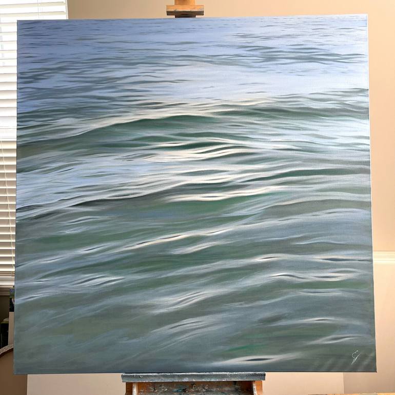 Original Contemporary Seascape Painting by Eva Volf