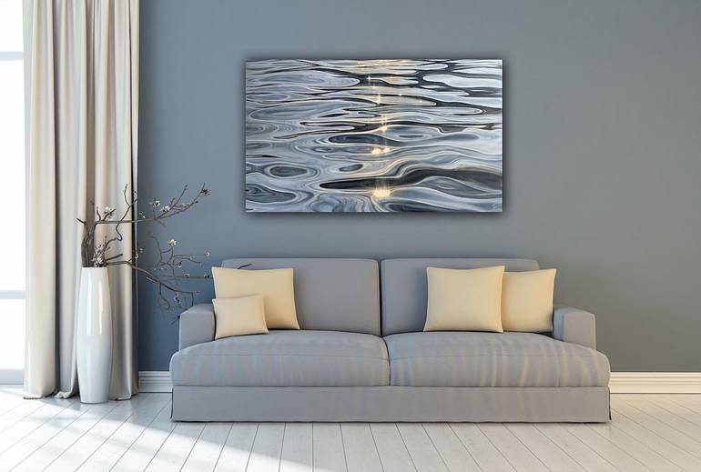 Original Abstract Water Painting by Eva Volf