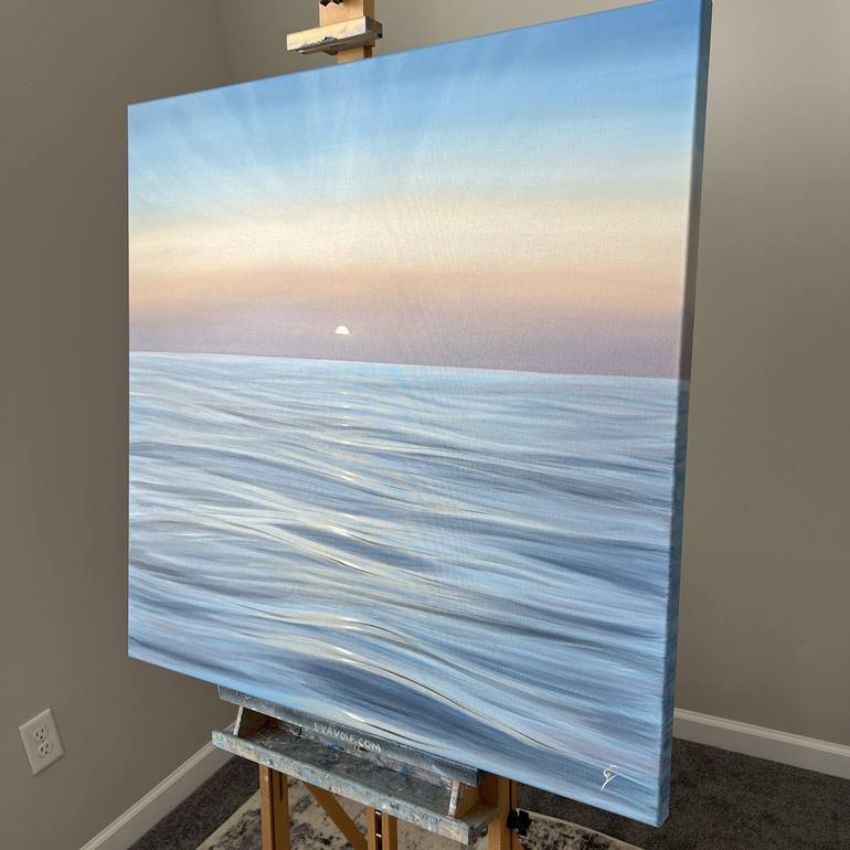 Original Realism Beach Painting by Eva Volf