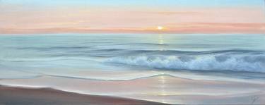 Original Realism Beach Painting by Eva Volf