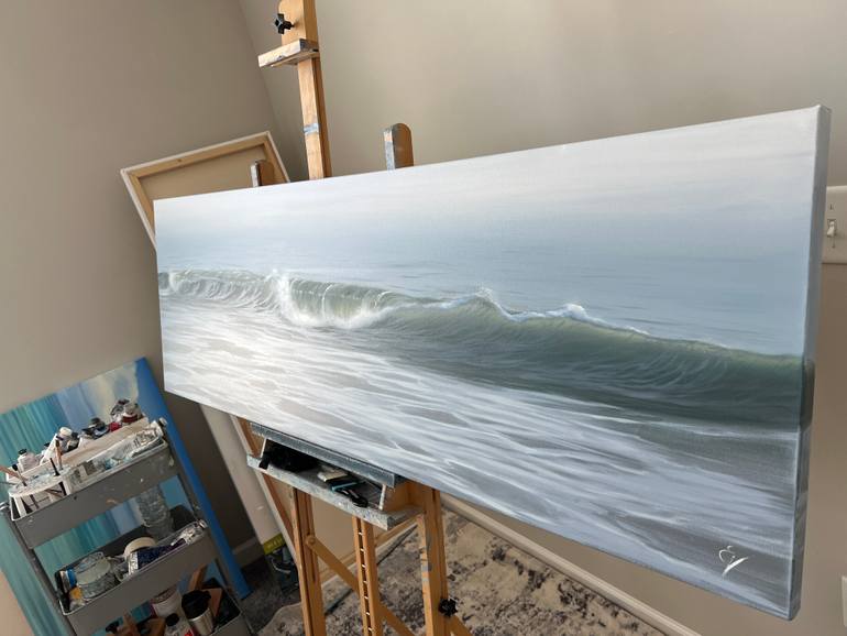 Original Realism Seascape Painting by Eva Volf