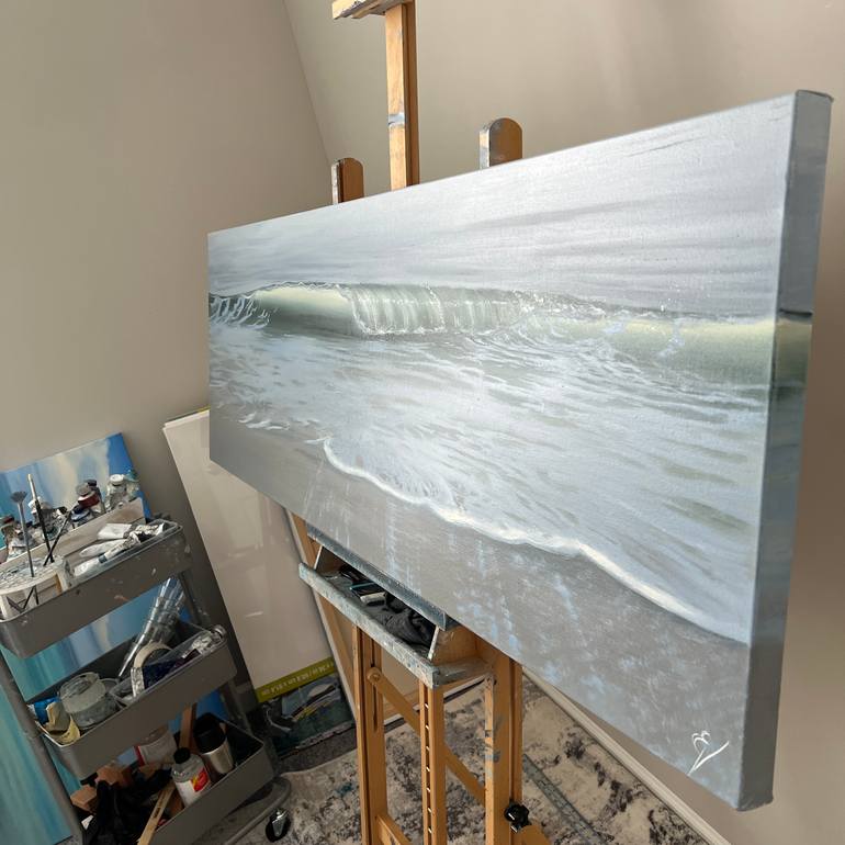 Original Realism Seascape Painting by Eva Volf