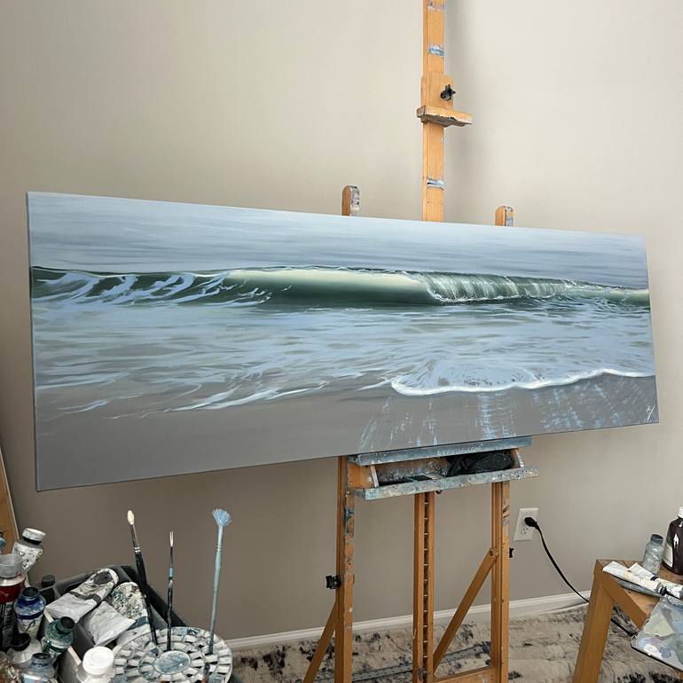 Original Realism Seascape Painting by Eva Volf