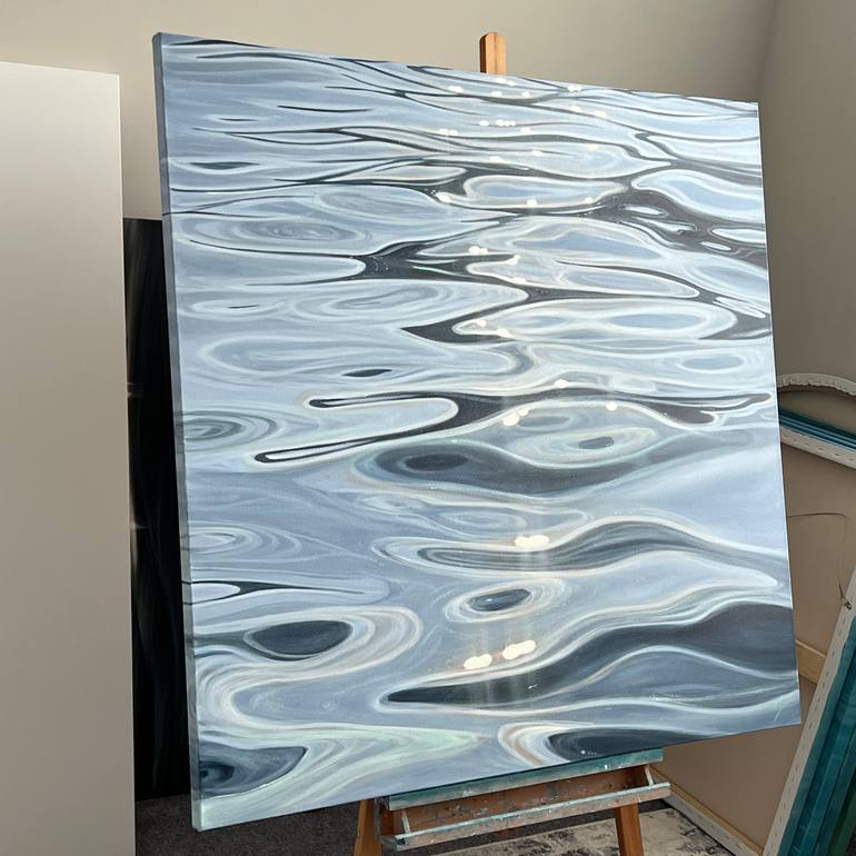 Original Abstract Water Painting by Eva Volf