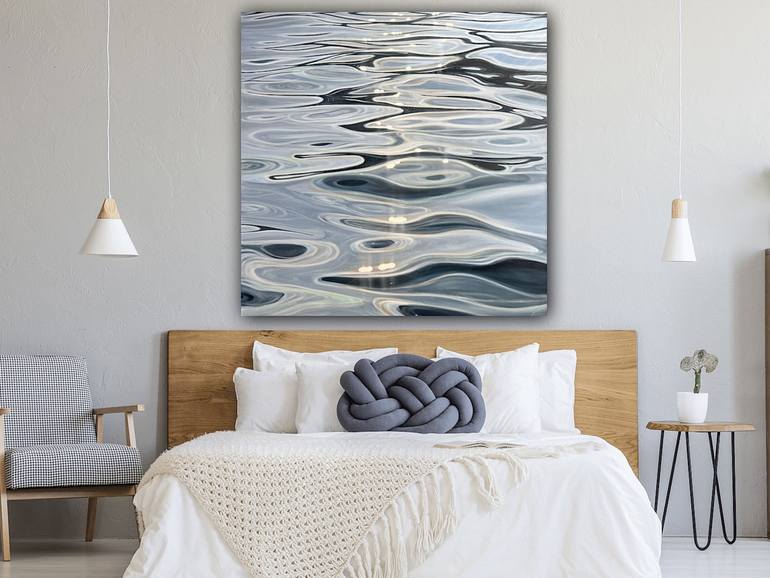 Original Abstract Water Painting by Eva Volf