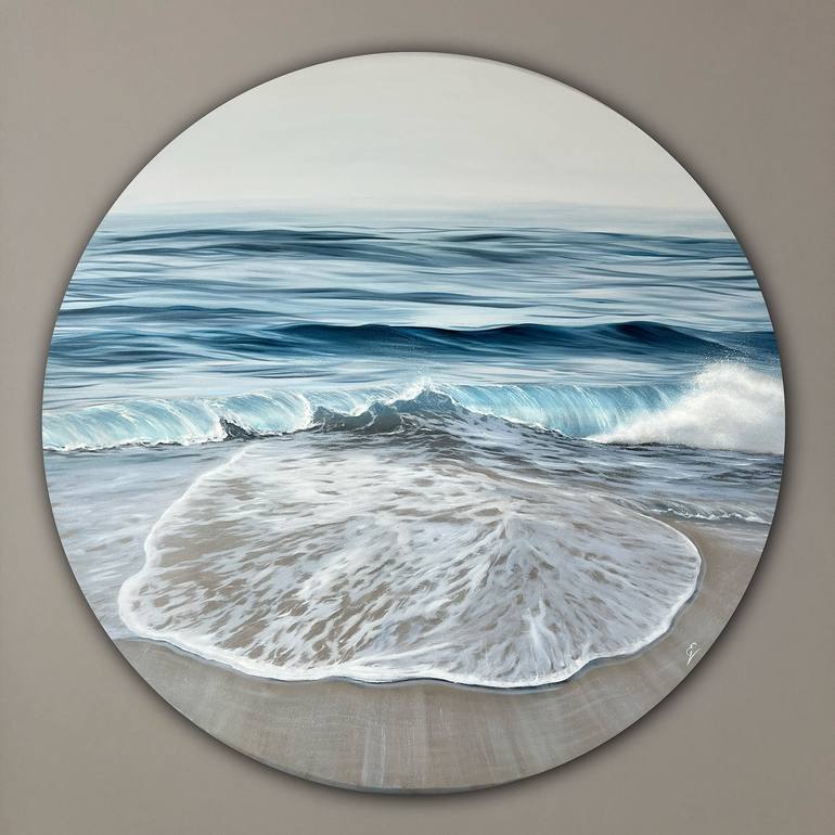 Original Realism Beach Paintings by Eva Volf