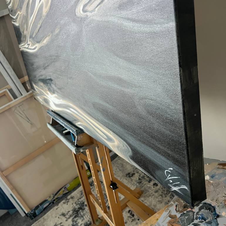 Original Abstract Water Painting by Eva Volf