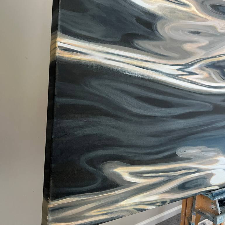 Original Abstract Water Painting by Eva Volf