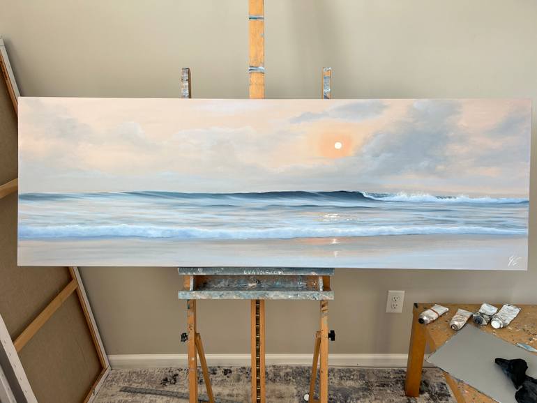 Original Realism Beach Painting by Eva Volf