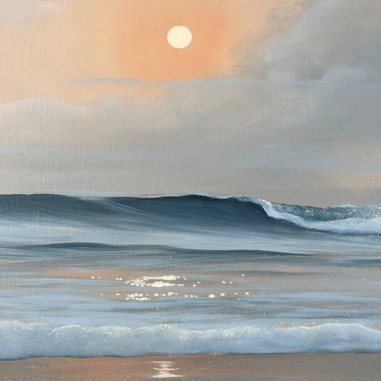 Original Realism Beach Painting by Eva Volf