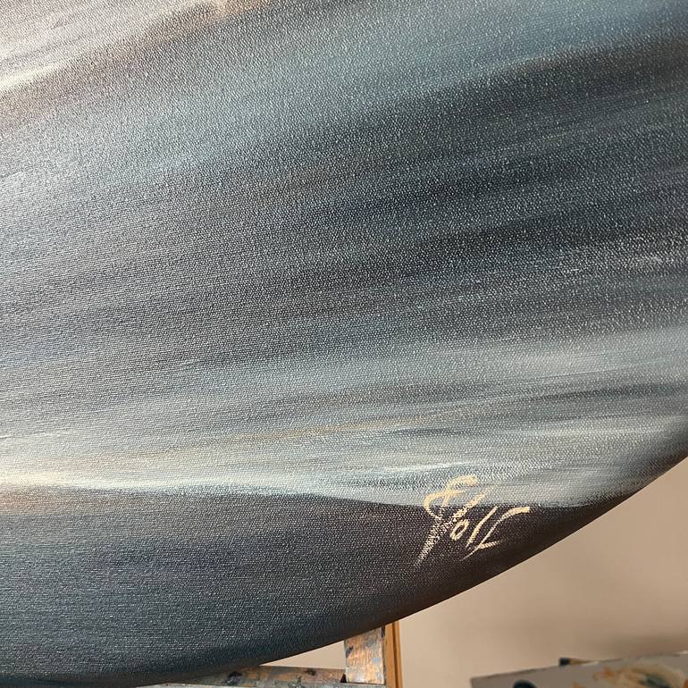 Original Impressionism Seascape Painting by Eva Volf