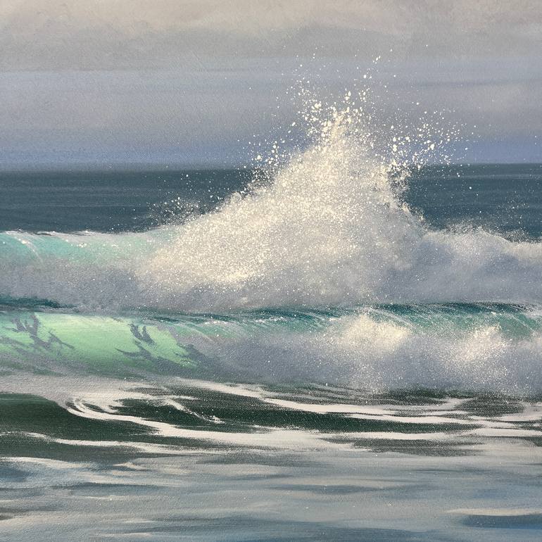 Original Realism Seascape Painting by Eva Volf